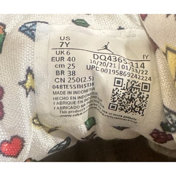 Air Jordan 12 Retro Gs Emoji Size 7y - Picture 14 of 14